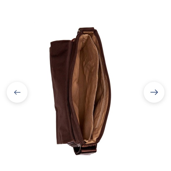 NWOT Baconi Leather Messenger Bag - Picture 2 of 6